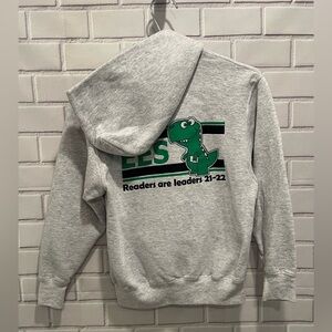 PORT & COMPANY juniors fleece gray sweatshirt/size M